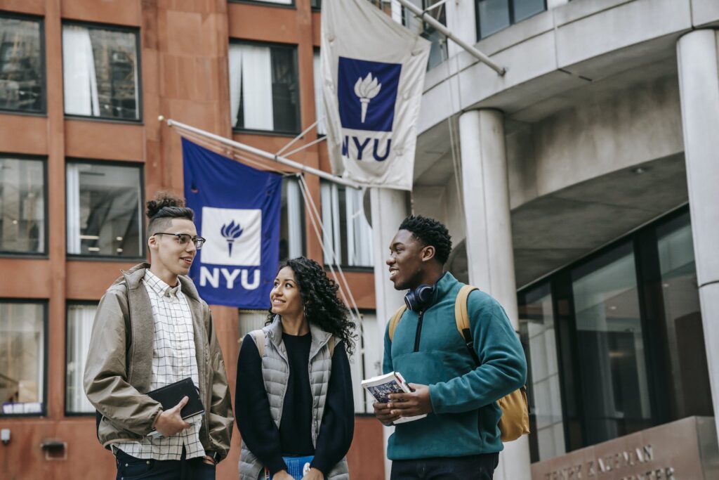 Students Standing Near a Building