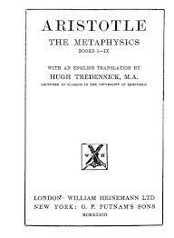 metaphysics book: The Metaphysics