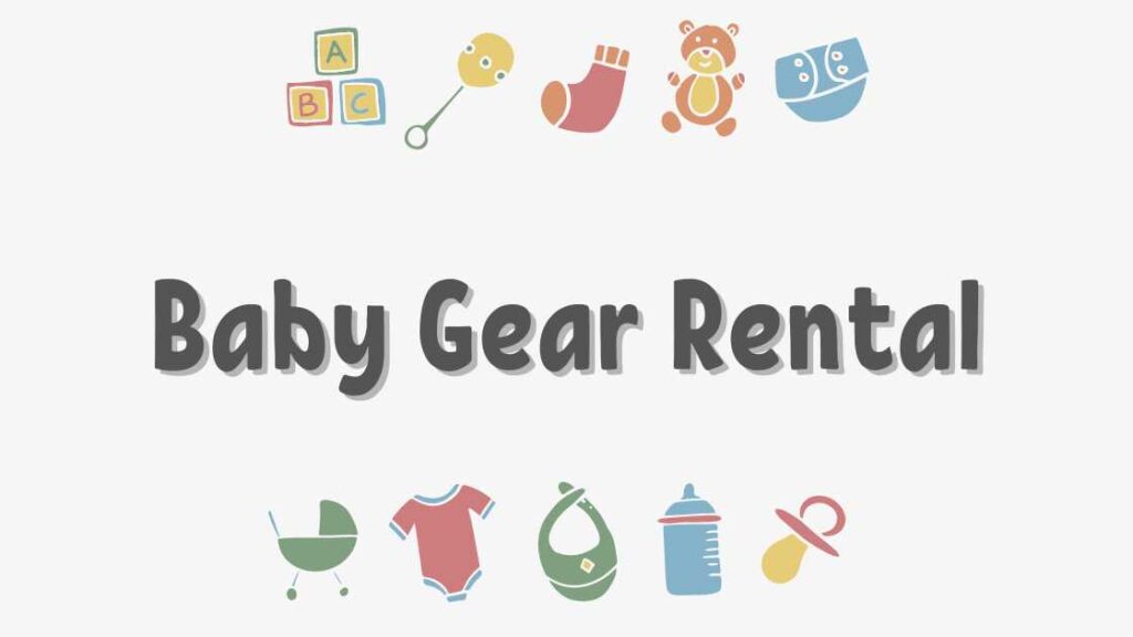 baby gear rental poster