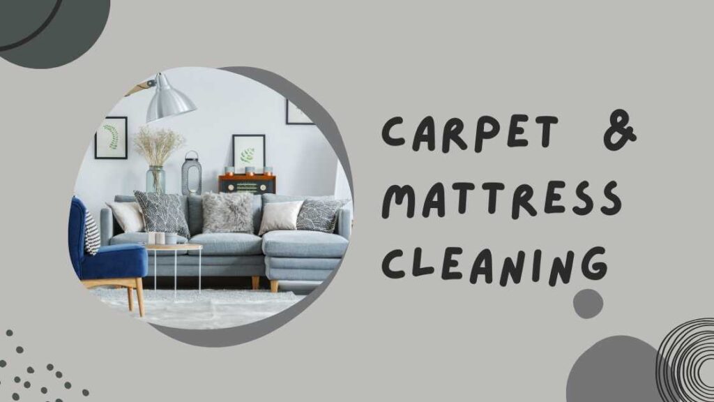 carpet & mattress cleaning poster