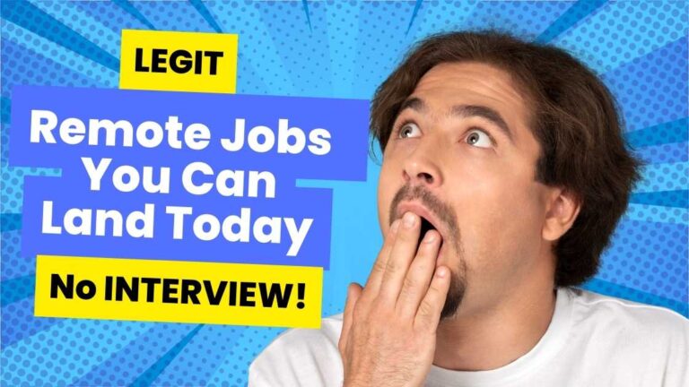 legit remote jobs you can land today poster